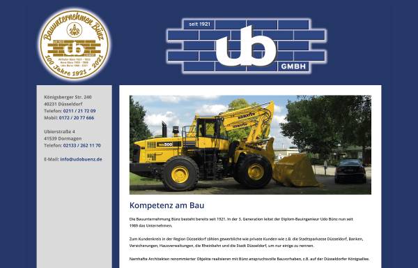 Vorschau von www.udo-buenz.de, Bauunternehmen Udo Bünz