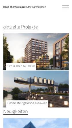 Vorschau der mobilen Webseite www.sop-architekten.de, Architekturbüro SOP