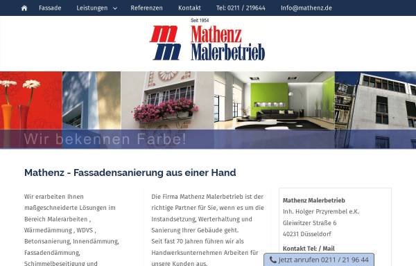 Vorschau von www.mathenz.de, Mathenz Malerbetrieb