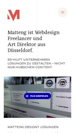 Vorschau der mobilen Webseite matteng.de, Matteng