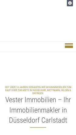 Vorschau der mobilen Webseite www.vester-immobilien.de, Vester Immobilien