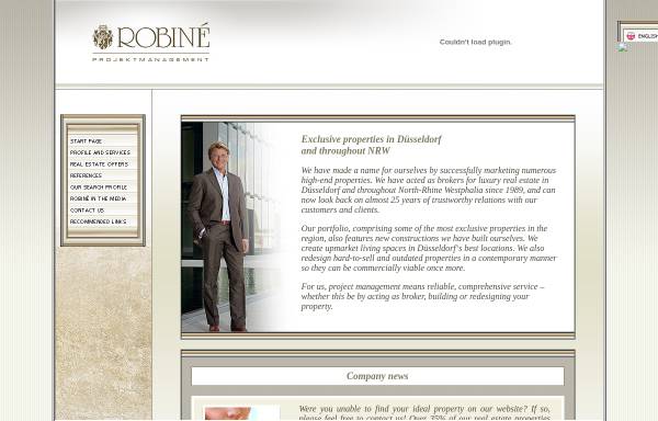 Vorschau von luxury-real-estate-germany.com, Robiné Projektmanagement GmbH & Co. KG