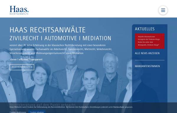 Vorschau von haas-law.de, Haas & Partner