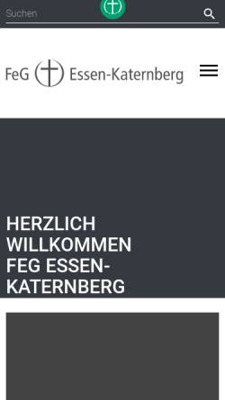 Vorschau der mobilen Webseite www.feg-ek.de, Freie evangelische Gemeinde Essen-Katernberg