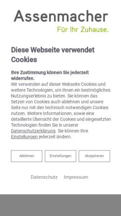 Vorschau der mobilen Webseite www.assenmacher-gmbh.de, Assenmacher GmbH