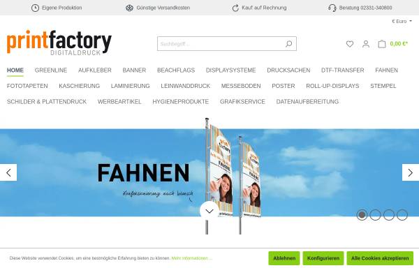 Vorschau von www.printfactory.de, Printfactory GmbH