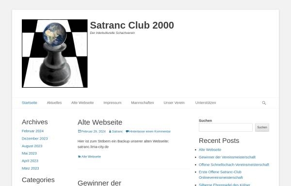 Vorschau von www.satranc2000.de, Satranç Club 2000