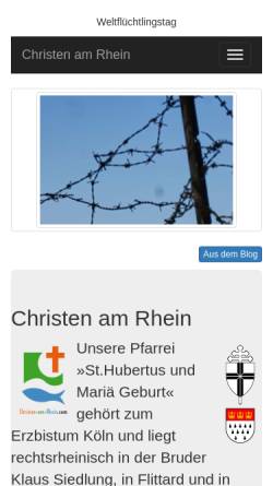 Vorschau der mobilen Webseite www.perpetua.de, Pfarrverband Flittard - Stammheim - Bruder Klaus