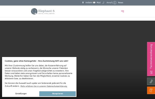 Vorschau von elephant5.de, Praxisgemeinschaft Dres. med. dent. Brenssell, Zartmann, Imhoff, Grosse