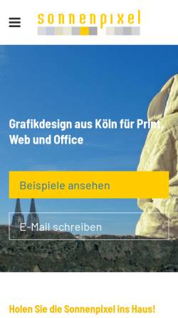 Vorschau der mobilen Webseite www.sonnenpixel.de, Sonnenpixel, Thomas Westphal
