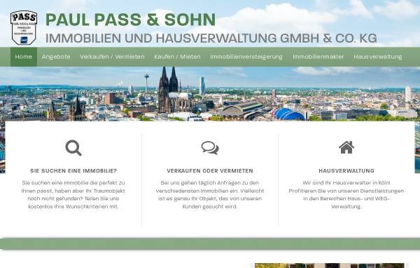Vorschau von www.pass-immobilien-kg.de, PASS Immobilien Gesellschaft mbH