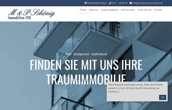 Vorschau von www.schoenig-immobilien.de, M & P Schönig Immobilien GmbH & Co KG