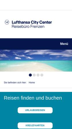 Vorschau der mobilen Webseite www.reisebuero-frenzen.de, Reisebüro Frenzen
