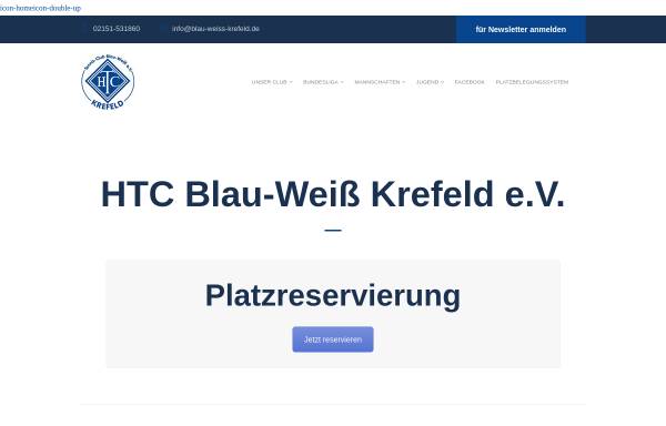 Vorschau von www.blau-weiss-krefeld.de, HTC Blau-Weiß Krefeld