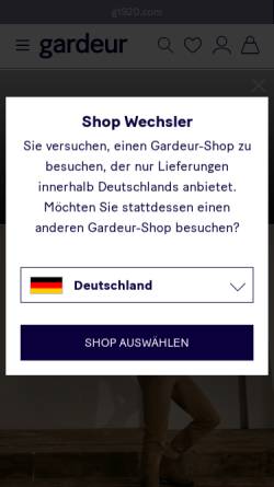 Vorschau der mobilen Webseite www.gardeur-store.de, Gardeur-Store.de