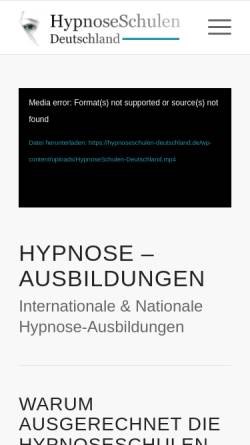 Vorschau der mobilen Webseite hypnoseschulen-deutschland.de, HypnoseSchulen-Deutschland