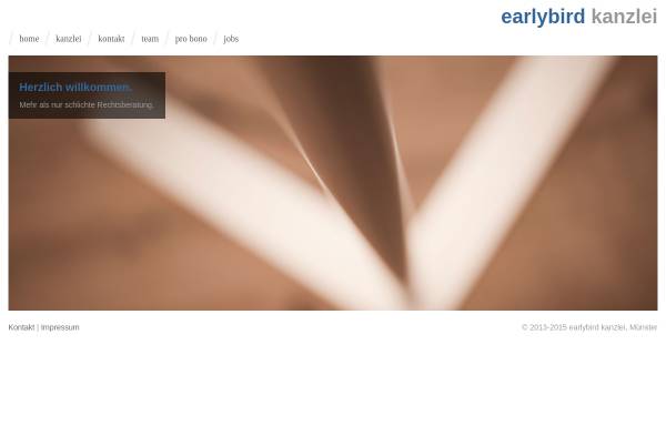 Vorschau von www.earlybird-law.de, Earlybird Kanzlei