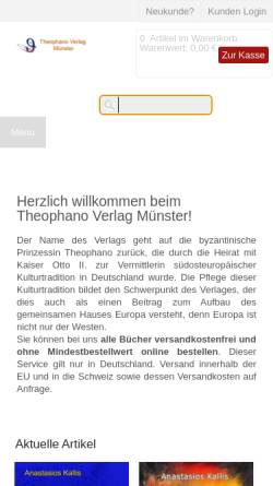 Vorschau der mobilen Webseite gebetstexte.de, Theophano Verlag, Inhaber Ursula Kallis