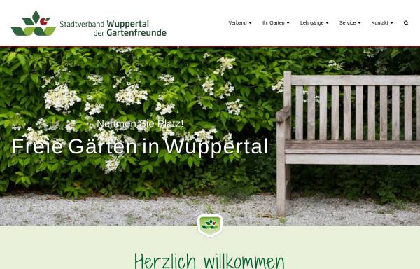 Vorschau von www.gartenfreunde-wuppertal.de, Stadtverband Wuppertal der Gartenfreunde e.V.
