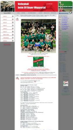 Vorschau der mobilen Webseite www.schranni.com, SV Bayer Wuppertal - Volleyball