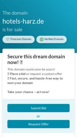 Vorschau der mobilen Webseite hotels-harz.de, RegioHotel