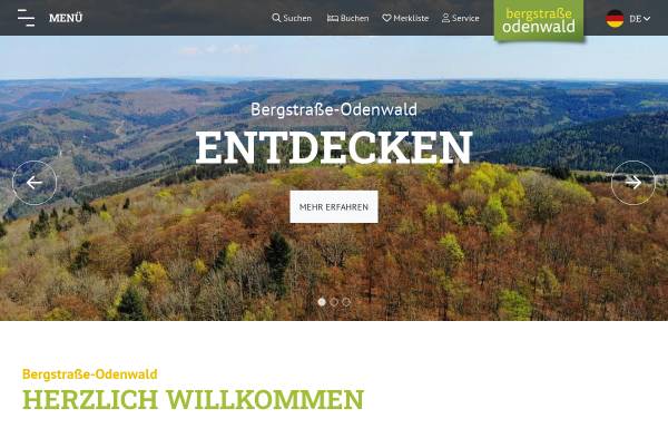 Vorschau von www.tourismus-odenwald.de, Odenwald Tourismus GmbH