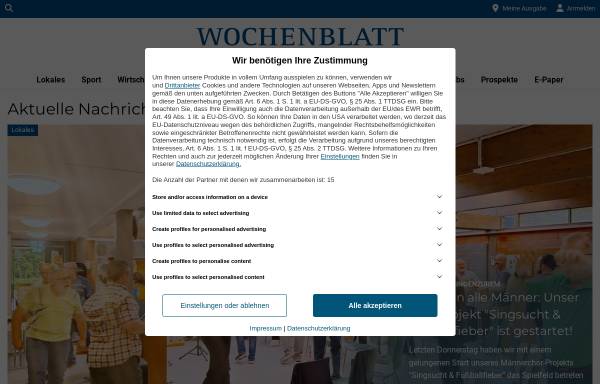 Vorschau von www.wochenblatt-reporter.de, Wochenblatt / Stadtanzeiger / Trifelskurier