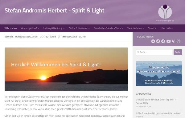 Vorschau von www.spiritlight.de, Spirit & Light