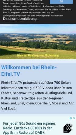 Vorschau der mobilen Webseite www.rhein-eifel.tv, Rhein-Eifel.TV