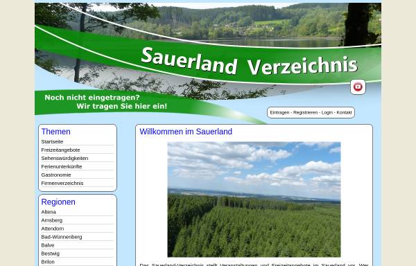 Vorschau von www.sauerland-verzeichnis.de, Sauerland-Verzeichnis.de