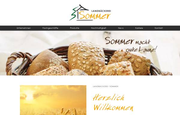 Vorschau von www.landbaeckerei-sommer.de, Landbäckerei Sommer