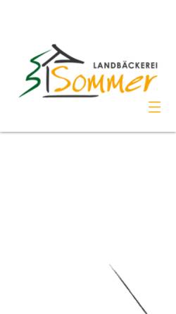 Vorschau der mobilen Webseite www.landbaeckerei-sommer.de, Landbäckerei Sommer