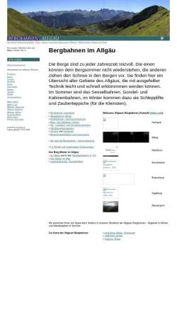 Vorschau der mobilen Webseite www.allgaeu-bergbahnen.de, Bergbahnen im Allgäu