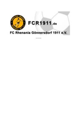 Vorschau der mobilen Webseite www.fcr1911.de, FC Rhenania Gönnersdorf 1911 e.V.