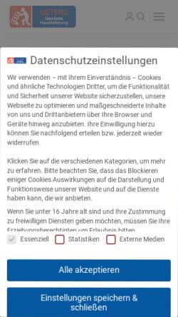 Vorschau der mobilen Webseite www.getraenke-hauslieferung.de, Getränke Hauslieferung Ruthsch