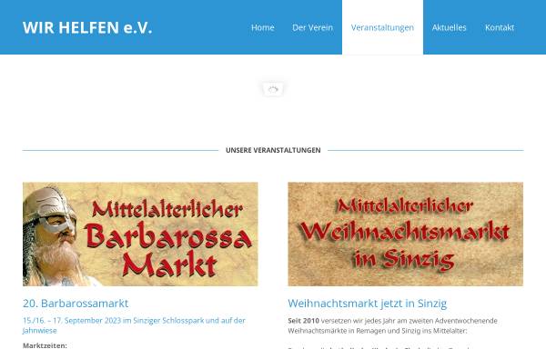 Vorschau von www.wir-helfen-ev.de, Wir helfen e.V. - Nikolausmarkt Remagen