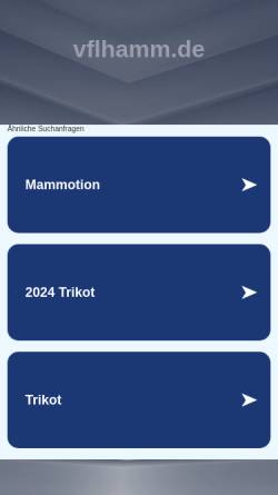 Vorschau der mobilen Webseite www.vflhamm.de, VfL Hamm - Handball