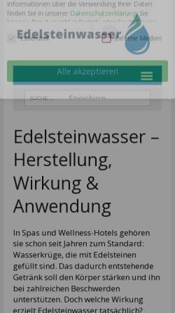 Vorschau der mobilen Webseite www.edelsteine-heilsteine-info.de, Edelsteine-Heilsteine-Info