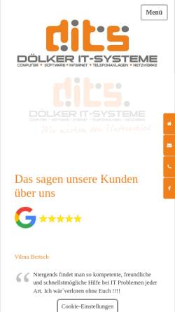Vorschau der mobilen Webseite dits.eu, Dölker IT-Systeme
