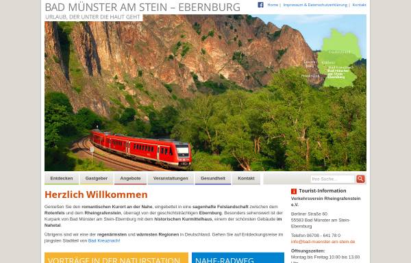 Vorschau von www.bad-muenster-am-stein.de, Verkehrsverein Rheingrafenstein e.V.