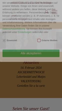 Vorschau der mobilen Webseite www.naheschloesschen.de, Hotel Naheschlösschen und Restaurant Jahreszeiten