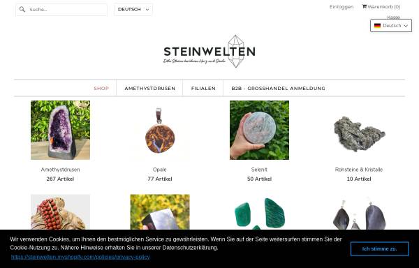 Vorschau von www.steinwelten.at, Steinwelten