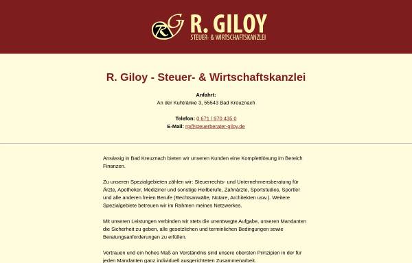 Vorschau von www.steuerberater-giloy.de, Giloy Steuerberater