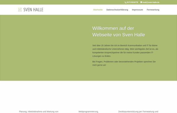 Vorschau von www.sven-halle.de, Sven Halle Internetdienstleistungen