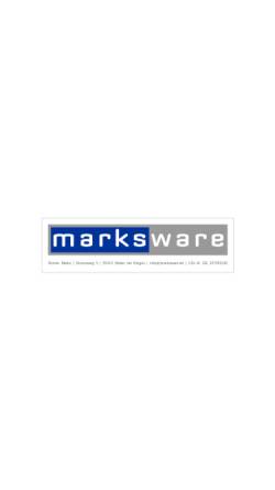 Vorschau der mobilen Webseite www.marksware.de, MarksWare - Ronnie Marks Computertechnik