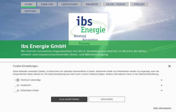 Vorschau von www.ibs-energie.de, ibs Energie, Ing.-Büro U. Schäfer