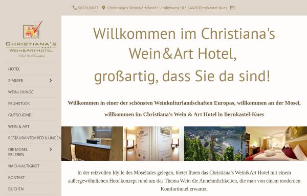 Vorschau von wein-arthotel.de, Christiana's Wein & Art Hotel