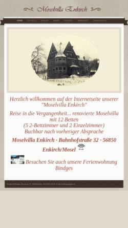Vorschau der mobilen Webseite www.moselvilla-enkirch.de, Ferienhaus Moselvilla