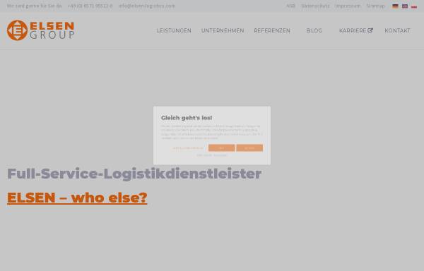 Vorschau von elsen-logistics.com, ELSEN Holding GmbH