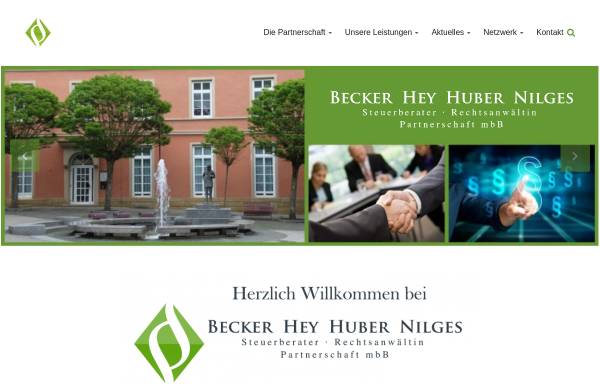 Vorschau von www.becker-hey-huber.de, Becker Hey Huber Steuerberater Partnerschaft mbB